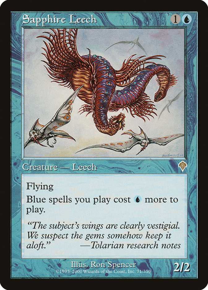 Sapphire Leech [Invasion] Foil