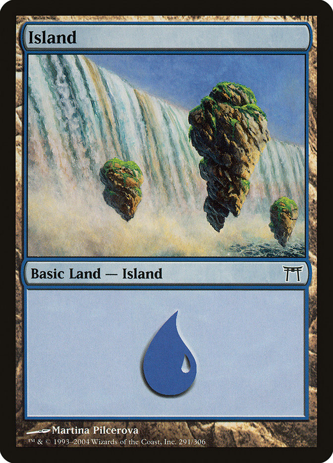 Island (291) [Champions of Kamigawa] Foil