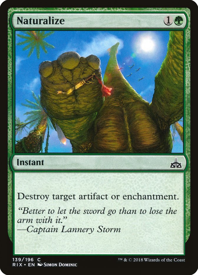 Naturalize [Rivals of Ixalan] Foil