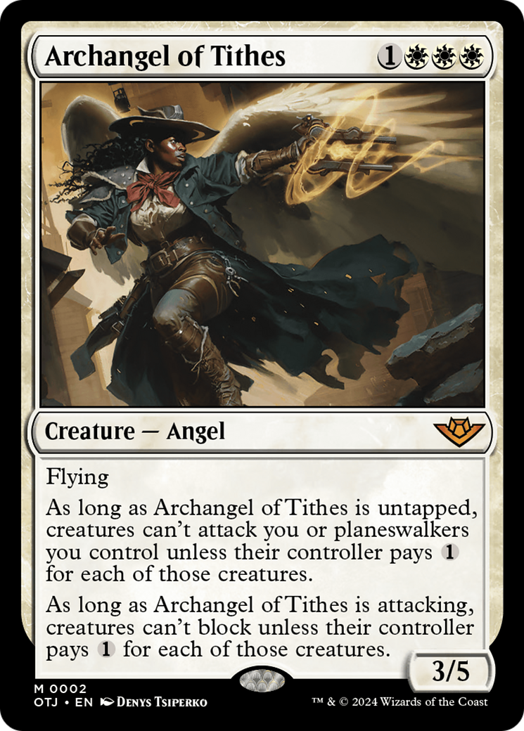 Archangel of Tithes [Outlaws of Thunder Junction] Foil