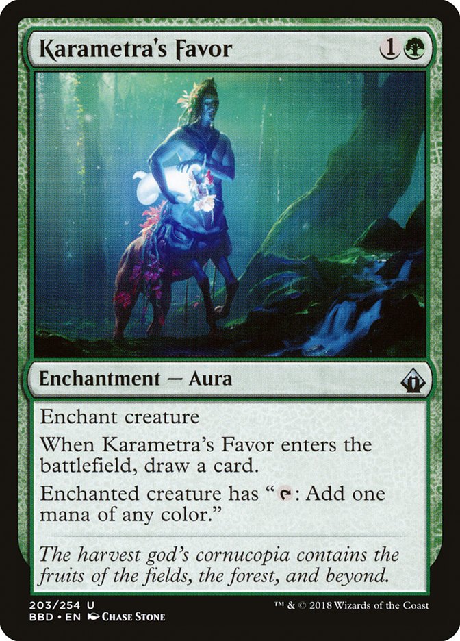 Karametra's Favor [Battlebond] Foil