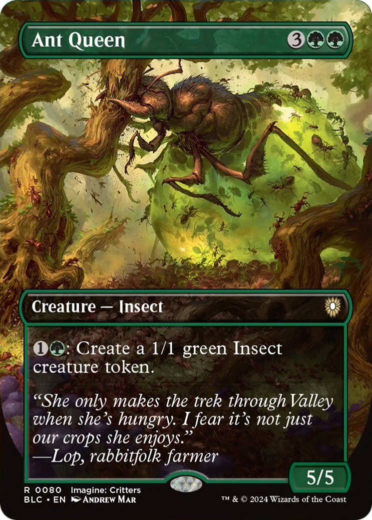 Ant Queen (Borderless) [Bloomburrow Commander] Foil