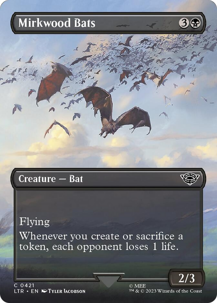 Mirkwood Bats (Borderless Alternate Art) [The Lord of the Rings: Tales of Middle-Earth] Foil