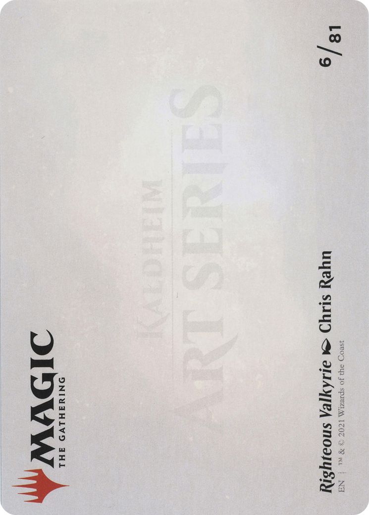 Righteous Valkyrie // Righteous Valkyrie  [Art Series: Kaldheim] (Borderless)