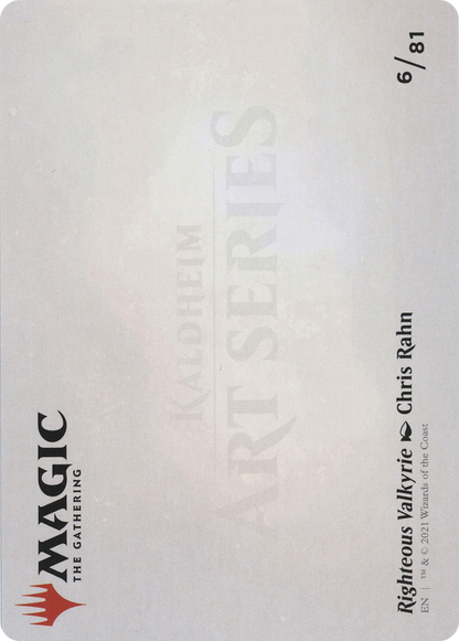 Righteous Valkyrie // Righteous Valkyrie  [Art Series: Kaldheim] (Borderless)