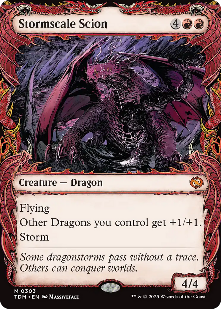 Stormscale Scion (Showcase) [Tarkir: Dragonstorm] Foil