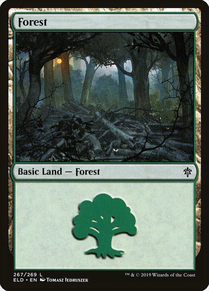 Forest (267) [Throne of Eldraine] Foil