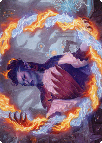 Rootha, Mercurial Artist // Rootha, Mercurial Artist  [Strixhaven Art Series] (Borderless) Foil