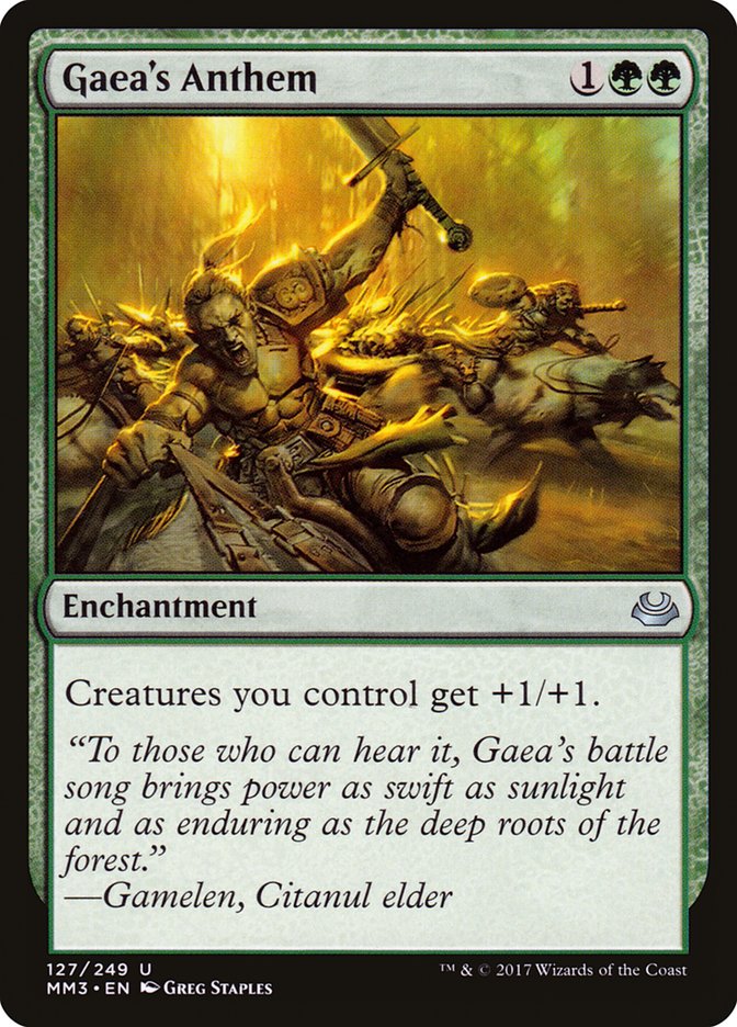 Gaea's Anthem [Modern Masters 2017] Foil