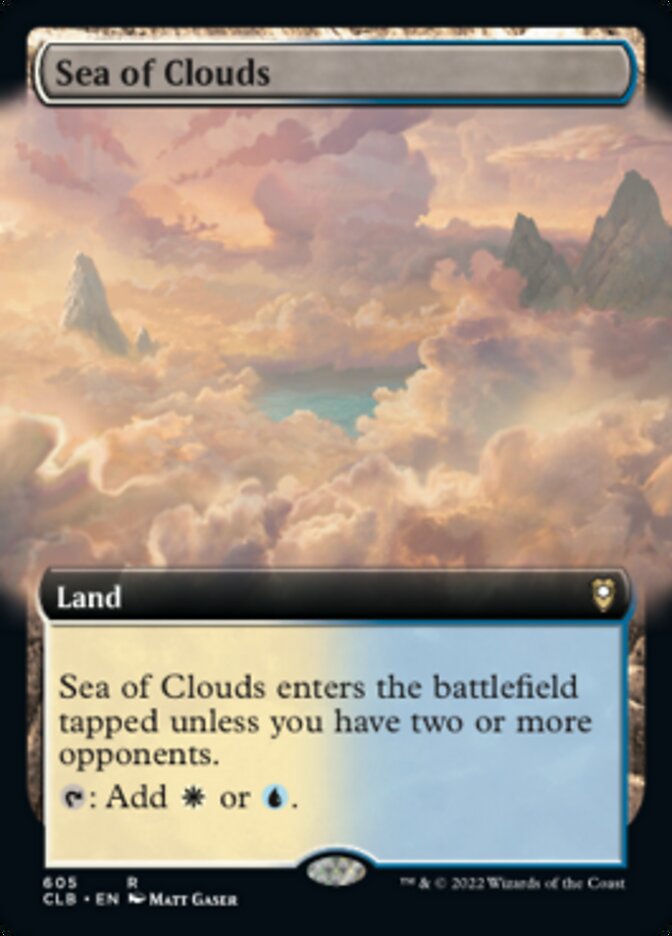 Sea of Clouds (Extended Art) [Commander Legends: Battle for Baldur's Gate] Foil