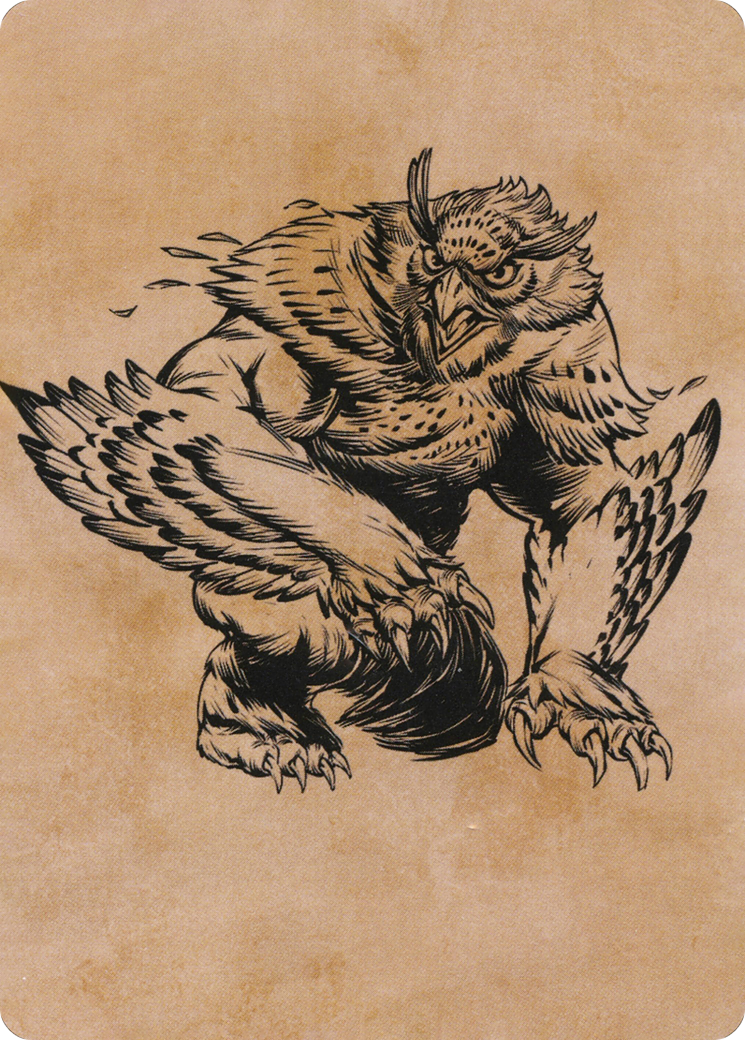 Owlbear // Owlbear  [Adventures in the Forgotten Realms Art Series] (Borderless) Foil
