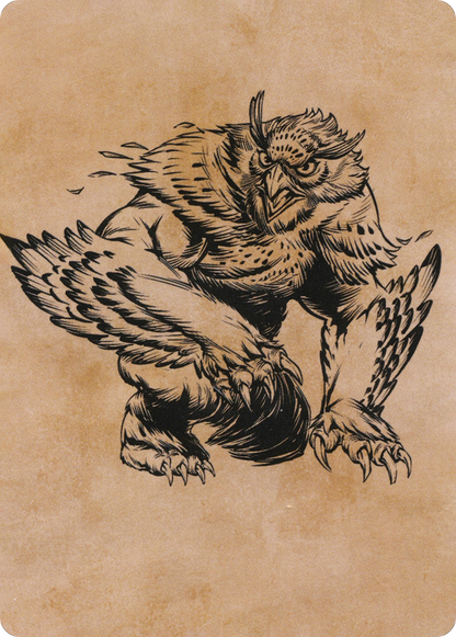 Owlbear // Owlbear  [Adventures in the Forgotten Realms Art Series] (Borderless) Foil