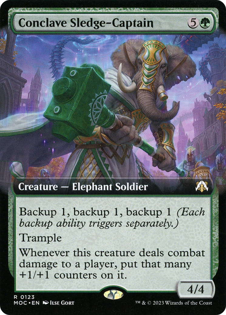 Conclave Sledge-Captain  [March of the Machine Commander]: (Extended Art) Foil