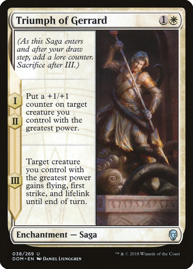 Triumph of Gerrard [Dominaria] Foil