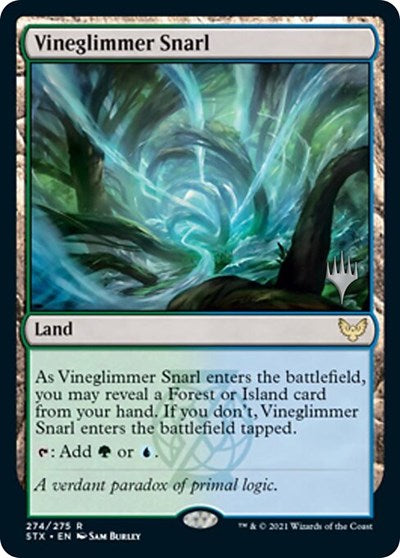Vineglimmer Snarl (Promo Pack) [Strixhaven: School of Mages Promos] Foil