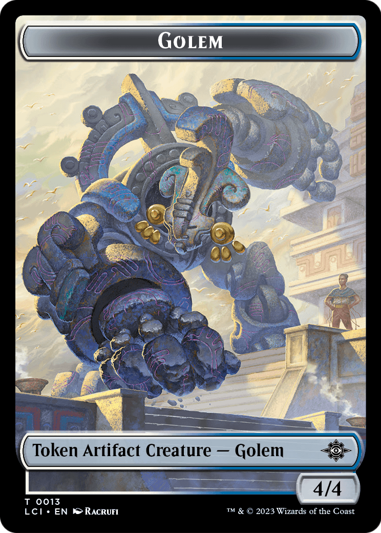 Golem  [The Lost Caverns of Ixalan Tokens] Foil