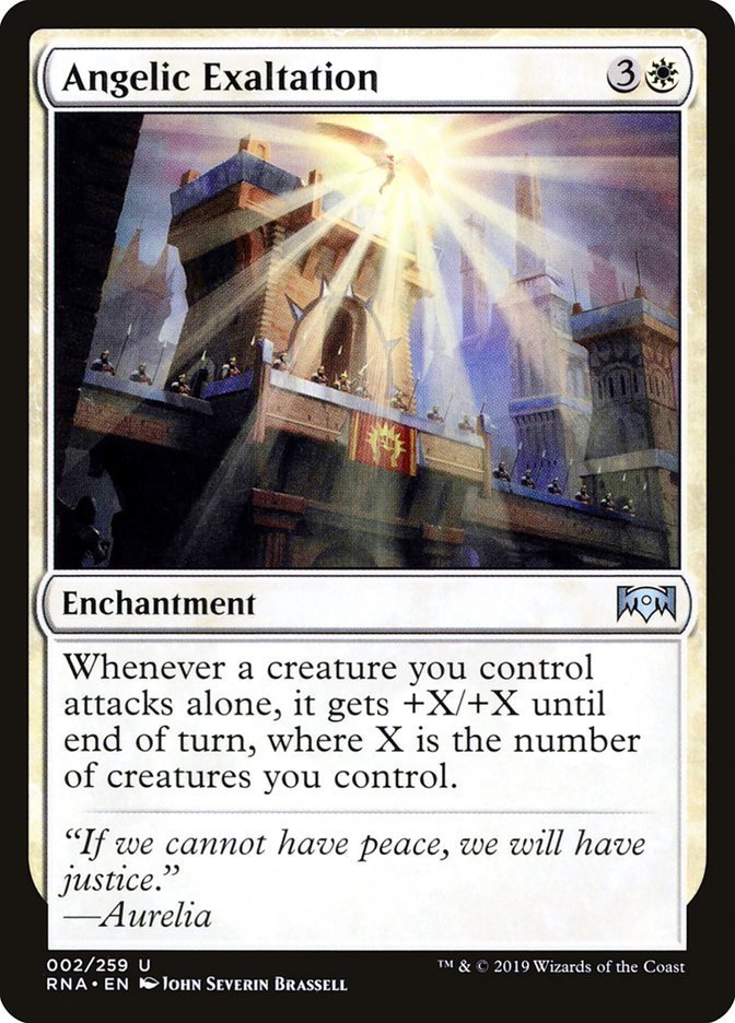 Angelic Exaltation [Ravnica Allegiance] Foil