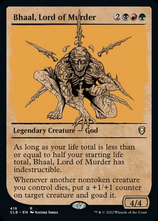 Bhaal, Lord of Murder (Showcase) [Commander Legends: Battle for Baldur's Gate] Foil