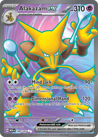 Alakazam ex (188/165) [Scarlet & Violet 151]