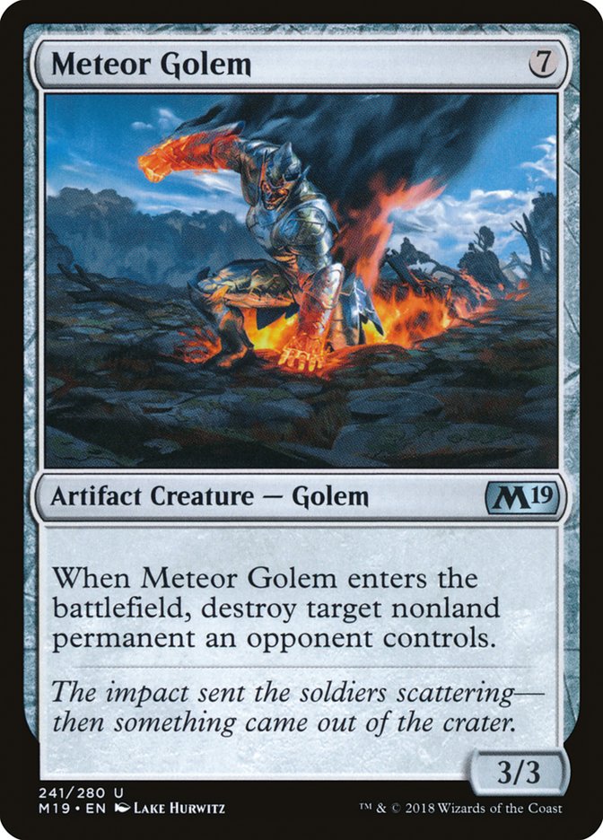 Meteor Golem [Core Set 2019] Foil