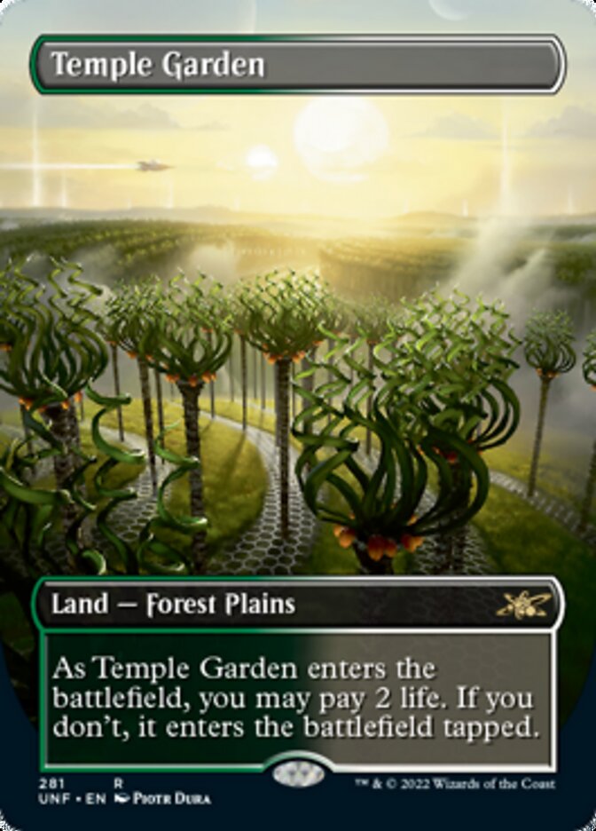 Temple Garden (Borderless) [Unfinity] Foil
