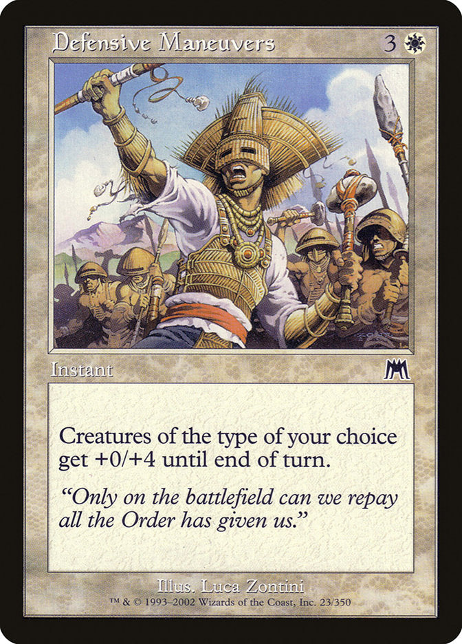 Defensive Maneuvers [Onslaught] Foil