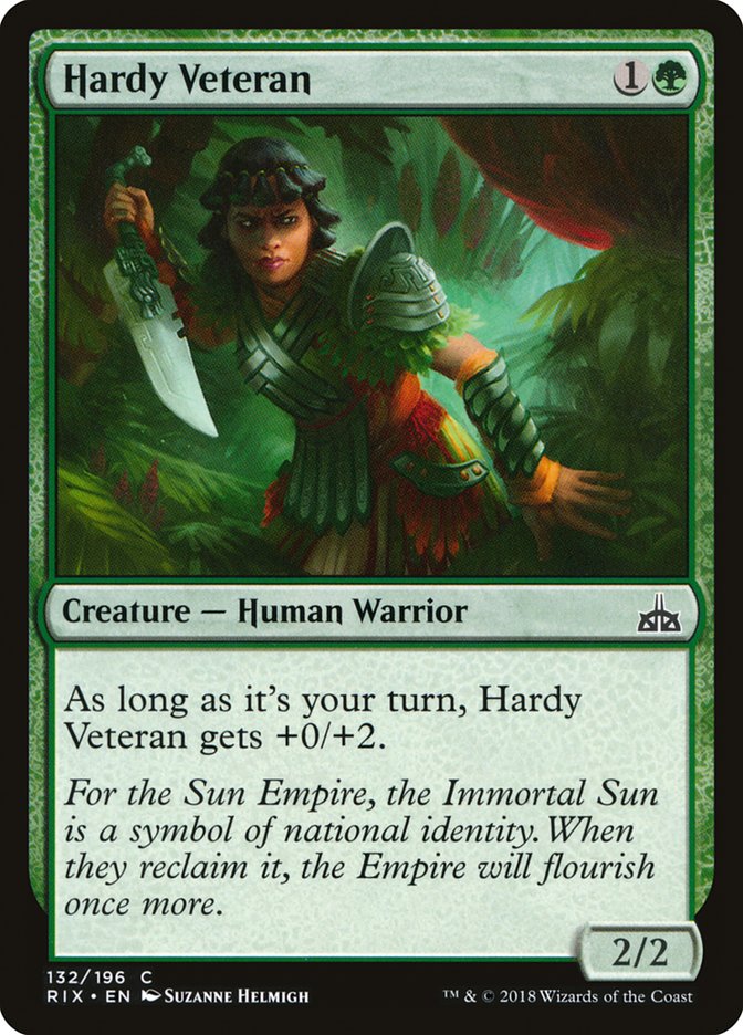 Hardy Veteran [Rivals of Ixalan] Foil