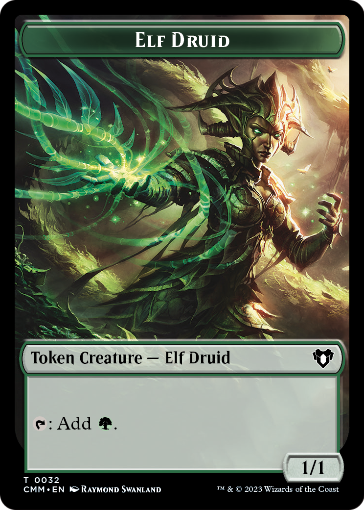 Elf Druid  [Commander Masters Tokens] Foil