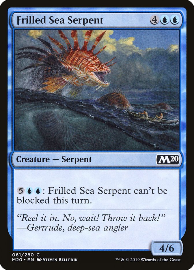 Frilled Sea Serpent [Core Set 2020] Foil