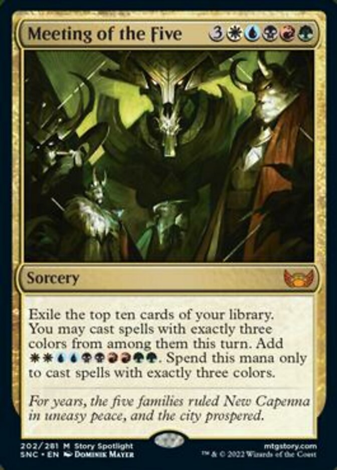 Meeting of the Five [Streets of New Capenna] Foil