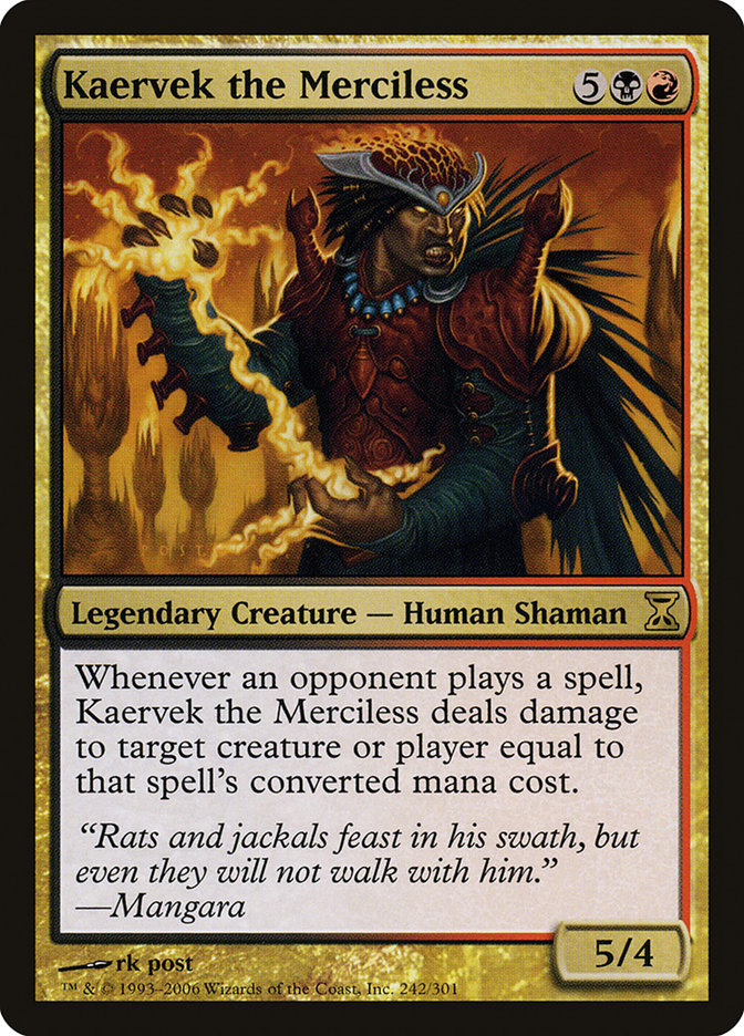 Kaervek the Merciless [Time Spiral] Foil