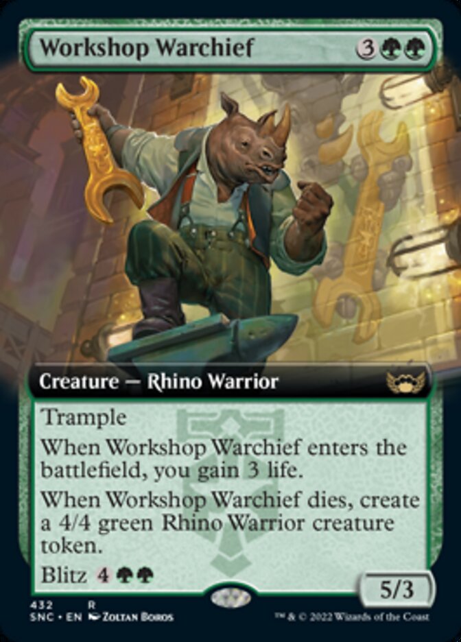 Workshop Warchief (Extended Art) [Streets of New Capenna] Foil