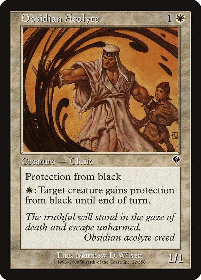 Obsidian Acolyte [Invasion] Foil