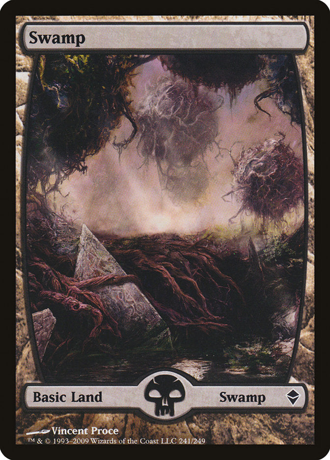 Swamp (241) [Zendikar] Foil