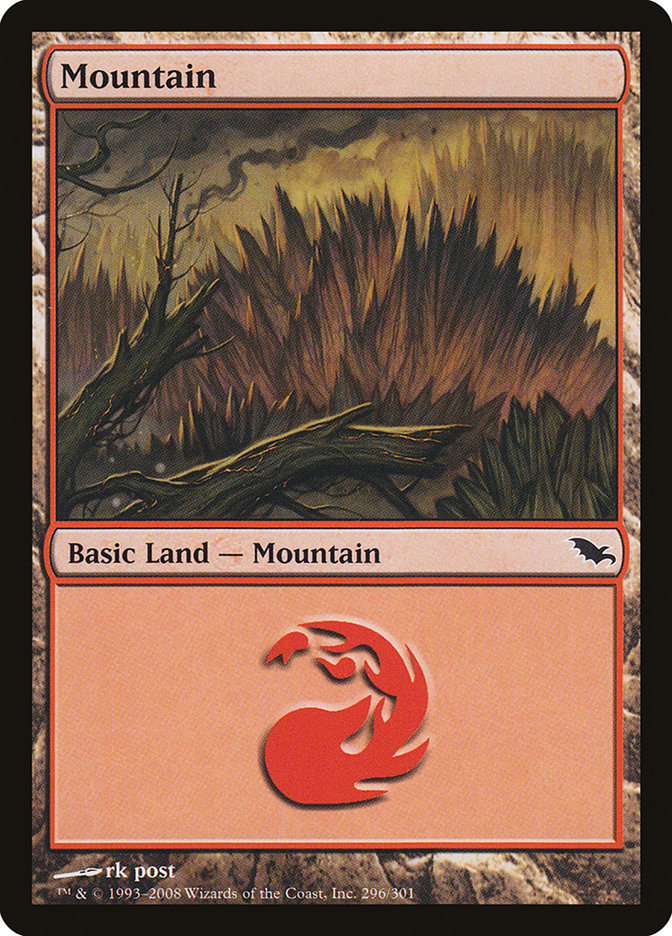 Mountain (296) [Shadowmoor] Foil
