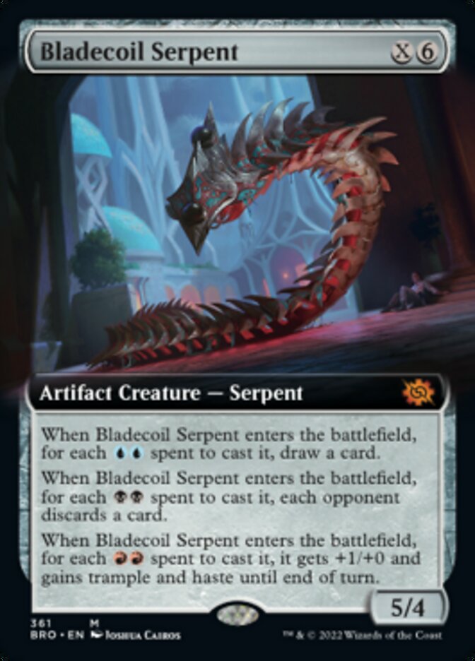 Bladecoil Serpent (Extended Art) [The Brothers' War] Foil