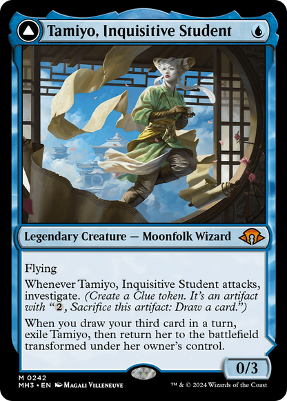 Tamiyo, Inquisitive Student // Tamiyo, Seasoned Scholar [Modern Horizons 3] Foil