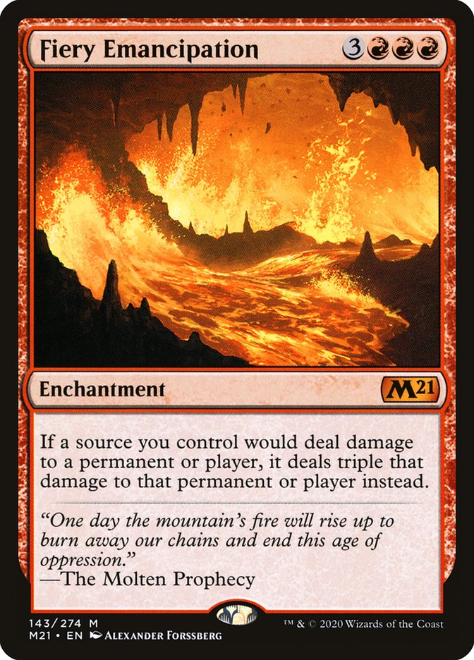 Fiery Emancipation [Core Set 2021] Foil