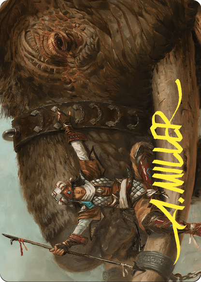 Tuskguard Captain // Tuskguard Captain  [Commander Masters Art Series] (Borderless) Foil