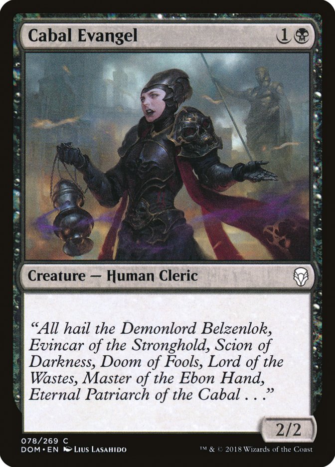 Cabal Evangel [Dominaria] Foil