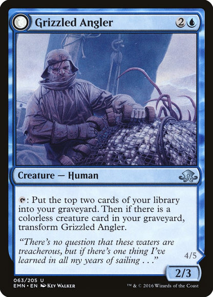 Grizzled Angler // Grisly Anglerfish [Eldritch Moon] Foil