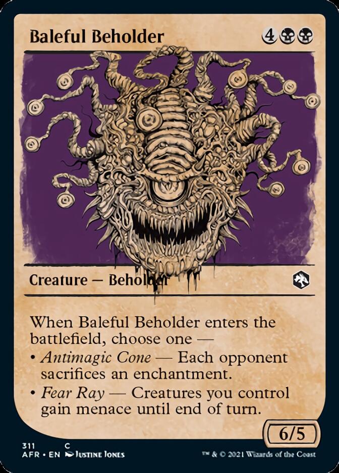 Baleful Beholder (Showcase) [Dungeons & Dragons: Adventures in the Forgotten Realms] Foil