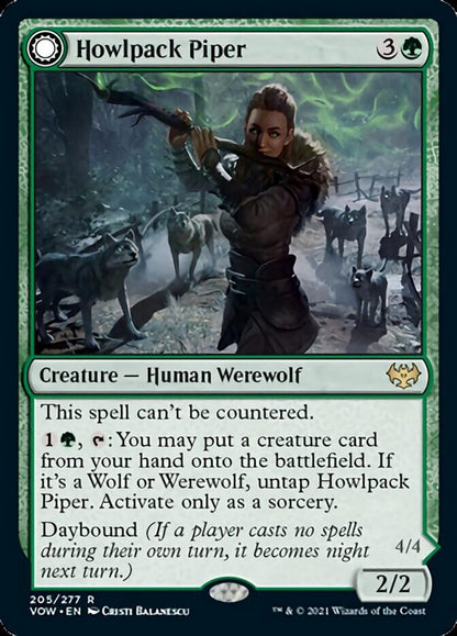 Howlpack Piper // Wildsong Howler [Innistrad: Crimson Vow] Foil