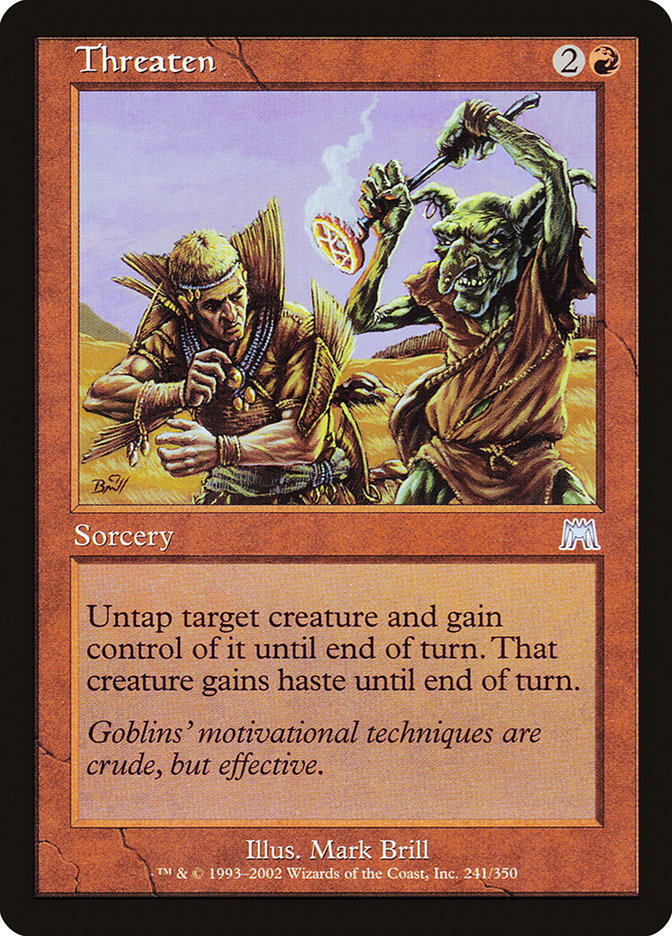 Threaten [Onslaught] Foil