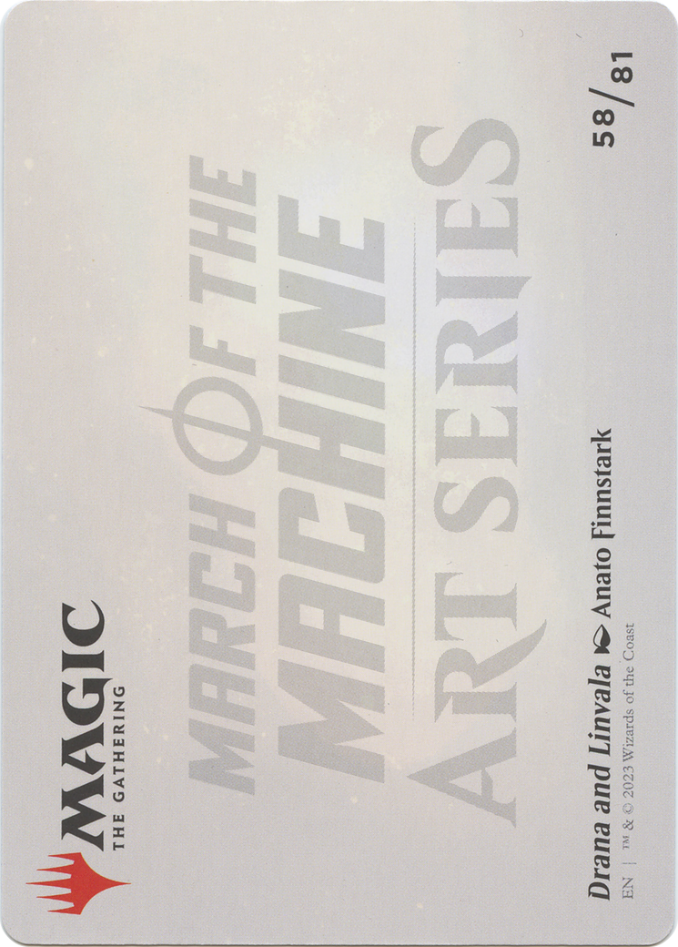 Drana and Linvala // Drana and Linvala  [March of the Machine Art Series] (Borderless)