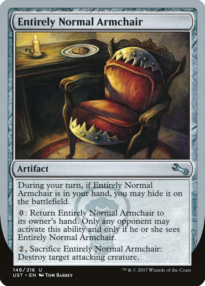 Entirely Normal Armchair [Unstable] Foil