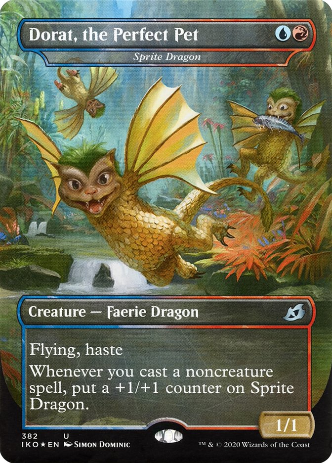Sprite Dragon - Dorat, the Perfect Pet (Godzilla Series) [Ikoria: Lair of Behemoths] Foil