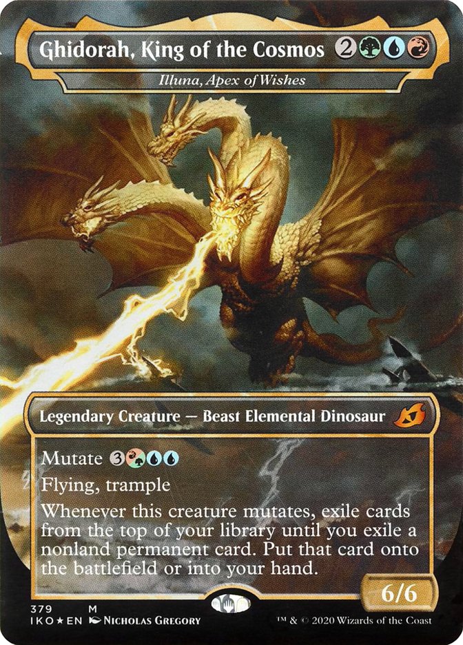 Illuna, Apex of Wishes - Ghidorah, King of the Cosmos (Godzilla Series) [Ikoria: Lair of Behemoths] Foil
