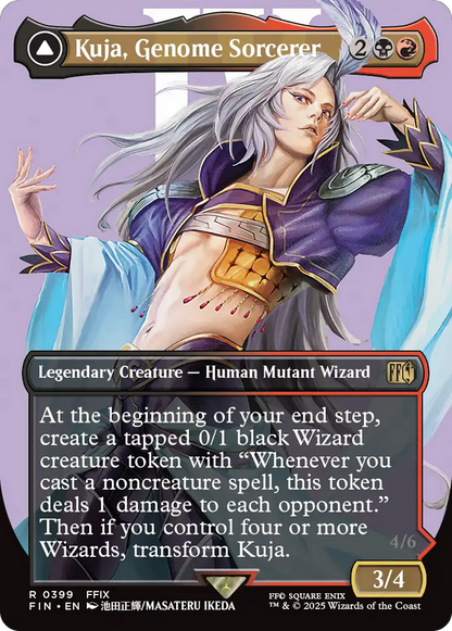 Kuja, Genome Sorcerer // Trance Kuja, Fate Defied (Borderless) [FINAL FANTASY] Foil