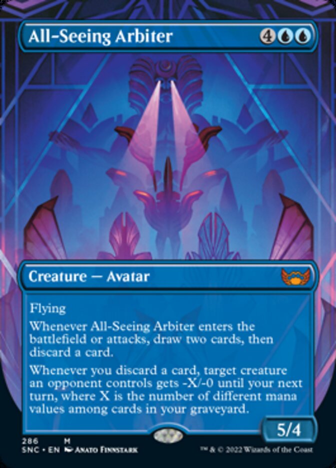 All-Seeing Arbiter (Borderless Alternate Art) [Streets of New Capenna] Foil